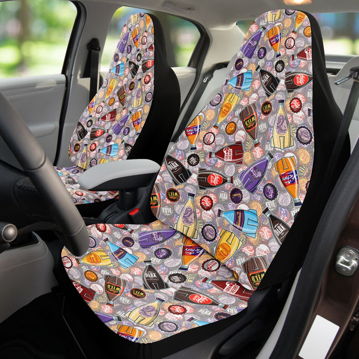 Nuka Cola Bottle Pattern Car Seat Cover - AOP