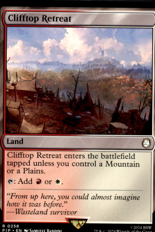 Clifftop Retreat 258 Rare Universes Beyond: Fallout Magic: The Gathering NM
