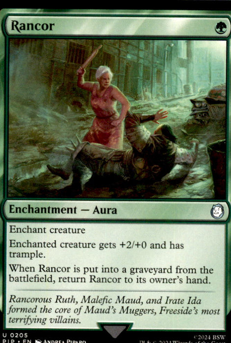 Rancor 205 Uncommon Universes Beyond: Fallout Magic: The Gathering Near Mint