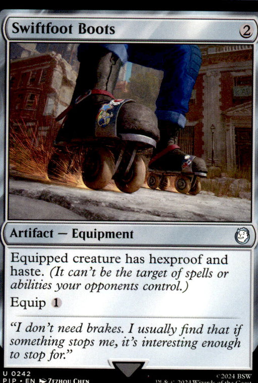 Swiftfoot Boots 242 Uncommon Universes Beyond: Fallout Magic: The Gathering NM