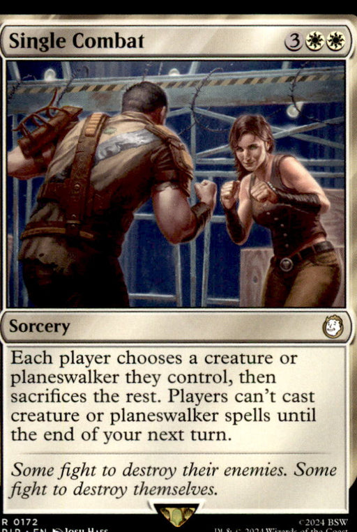 Single Combat 172 Rare Universes Beyond: Fallout Magic: The Gathering Near Mint