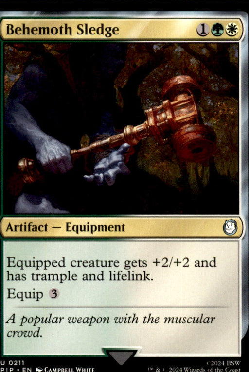 Behemoth Sledge 211 Uncommon Universes Beyond: Fallout Magic: The Gathering NM
