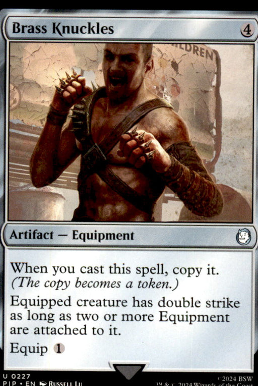Brass Knuckles 227 Uncommon Universes Beyond: Fallout Magic: The Gathering NM