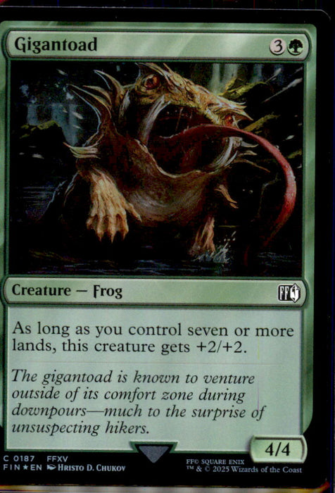 Gigantoad 187 Common FINAL FANTASY Magic: The Gathering Foil Near Mint