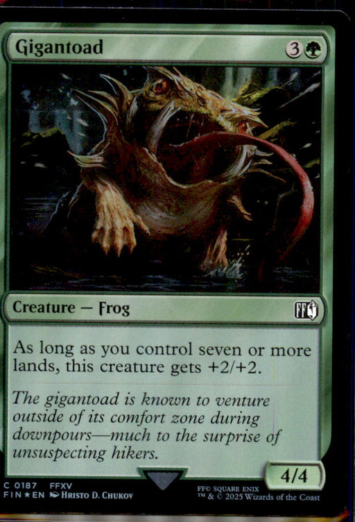 Gigantoad 187 Common FINAL FANTASY Magic: The Gathering Foil Near Mint