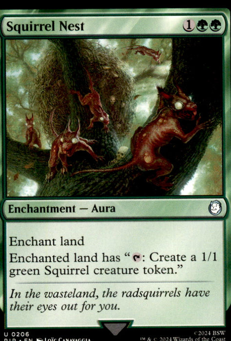 Squirrel Nest 206 Uncommon Universes Beyond: Fallout Magic: The Gathering NM