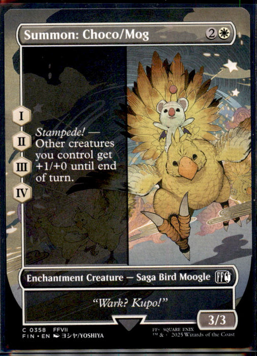 Summon: Choco/Mog (Borderless) 358 Common FINAL FANTASY Magic: The Gathering NM