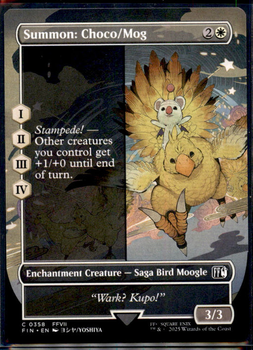 Summon: Choco/Mog (Borderless) 358 Common FINAL FANTASY Magic: The Gathering NM