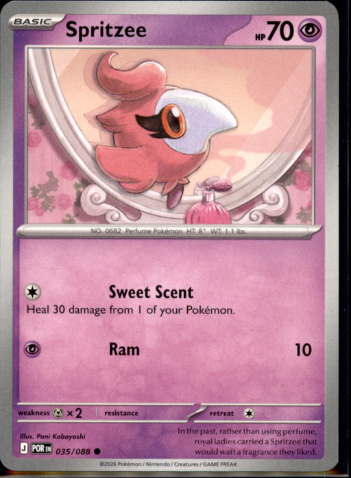 Spritzee 035/088 Common Perfect Order Pokemon Near Mint