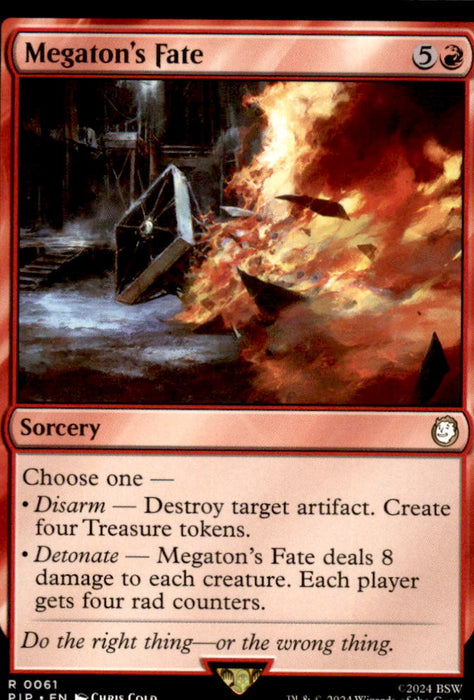 Megaton's Fate 61 Rare Universes Beyond: Fallout Magic: The Gathering Near Mint