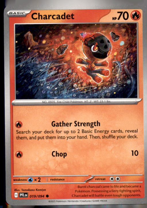 Charcadet 019/094 Common Phantasmal Flames Pokemon Near Mint