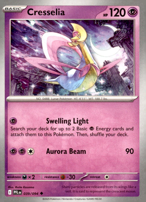 Cresselia 039/094 Uncommon Phantasmal Flames Pokemon Near Mint