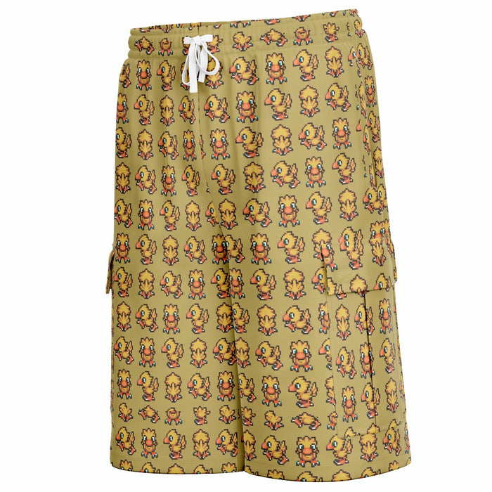 Chocobo Pattern Heavyweight Cargo Shorts - AOP