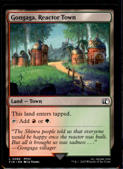 Gongaga, Reactor Town 280 Land FINAL FANTASY Magic: The Gathering Near Mint