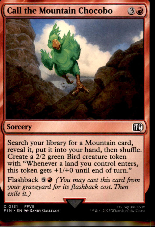 Call the Mountain Chocobo 131 Common FINAL FANTASY Magic: The Gathering NM