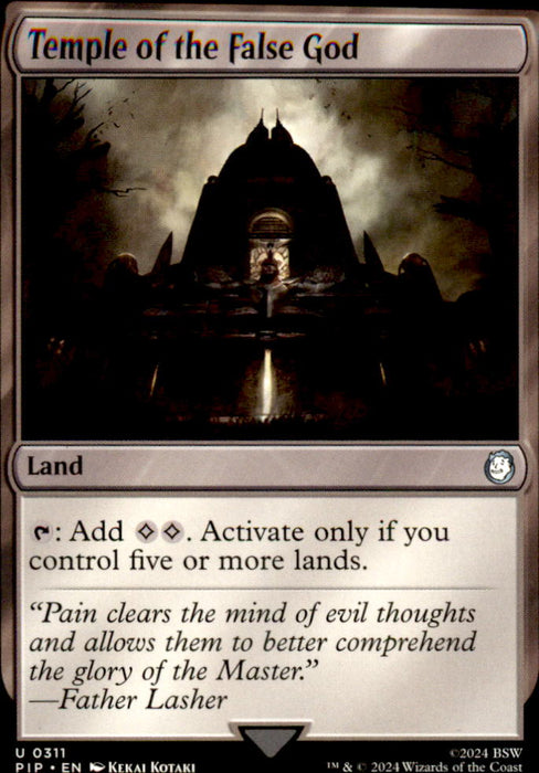 Temple of the False God 311 Universes Beyond: Fallout Magic: The Gathering NM
