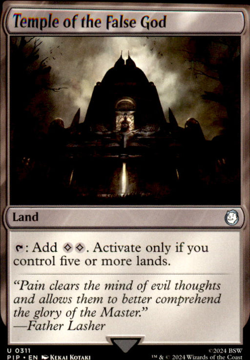 Temple of the False God 311 Universes Beyond: Fallout Magic: The Gathering NM