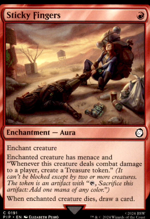 Sticky Fingers 191 Common Universes Beyond: Fallout Magic: The Gathering NM