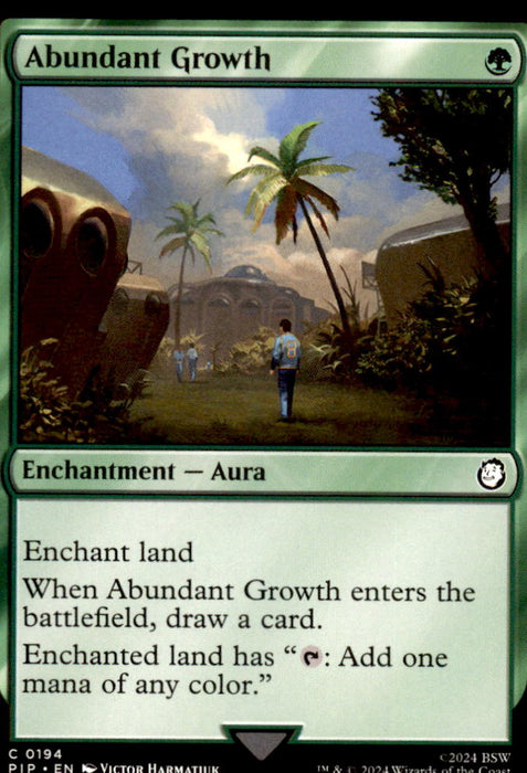Abundant Growth 194 Common Universes Beyond: Fallout Magic: The Gathering NM