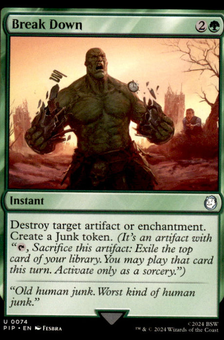 Break Down 74 Uncommon Universes Beyond: Fallout Magic: The Gathering Near Mint