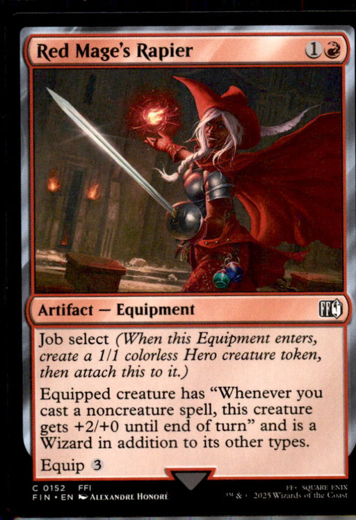 Red Mage's Rapier 152 Common FINAL FANTASY Magic: The Gathering Near Mint