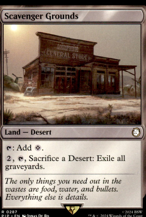 Scavenger Grounds 287 Rare Universes Beyond: Fallout Magic: The Gathering NM