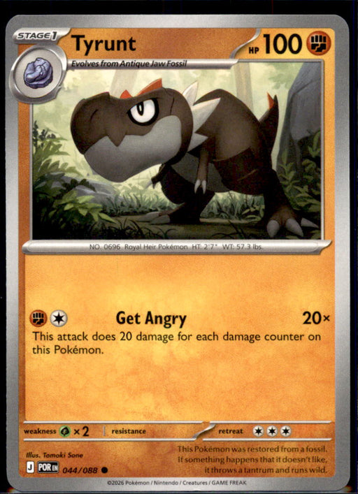 Tyrunt 044/088 Common Perfect Order Pokemon Near Mint