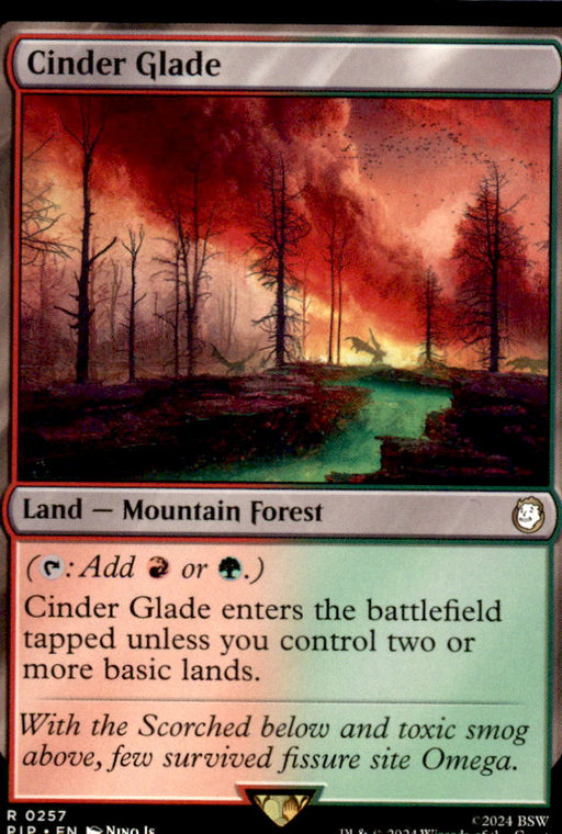 Cinder Glade 257 Rare Universes Beyond: Fallout Magic: The Gathering Near Mint