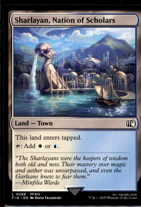 Sharlayan, Nation of Scholars 288 Land FINAL FANTASY Magic: The Gathering NM