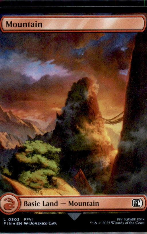 Mountain (0303) 303 Land FINAL FANTASY Magic: The Gathering Foil Near Mint