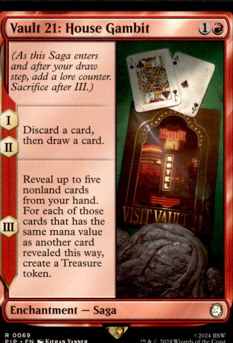 Vault 21: House Gambit 69 Rare Universes Beyond: Fallout Magic: The Gathering NM