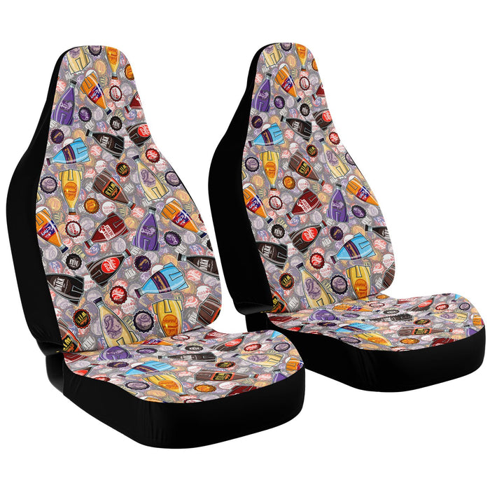 Nuka Cola Bottle Pattern Car Seat Cover - AOP