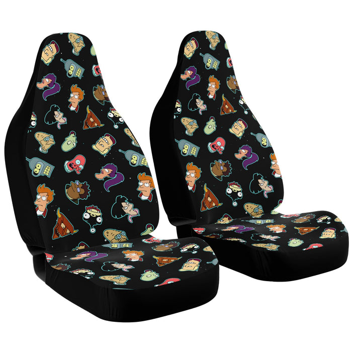 Futurama Pattern Car Seat Cover - AOP