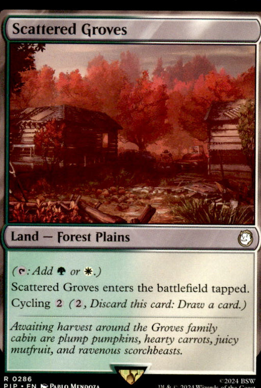 Scattered Groves 286 Rare Universes Beyond: Fallout Magic: The Gathering NM