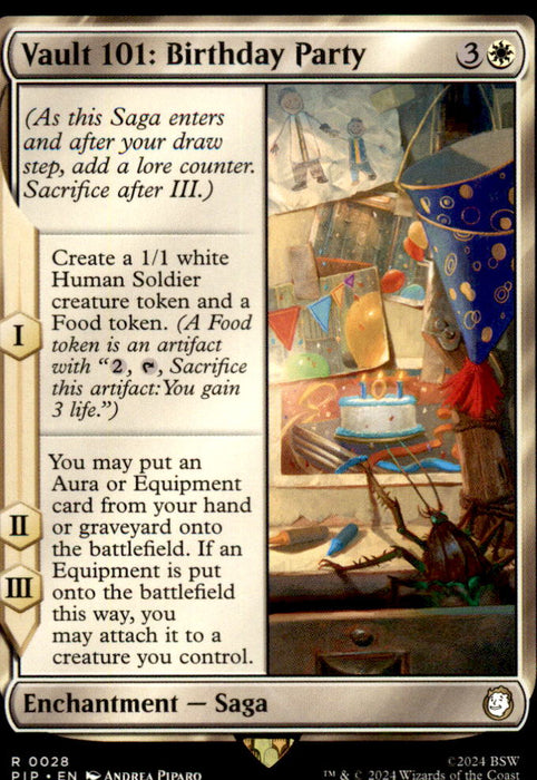 Vault 101: Birthday Party 28 Universes Beyond: Fallout Magic: The Gathering NM