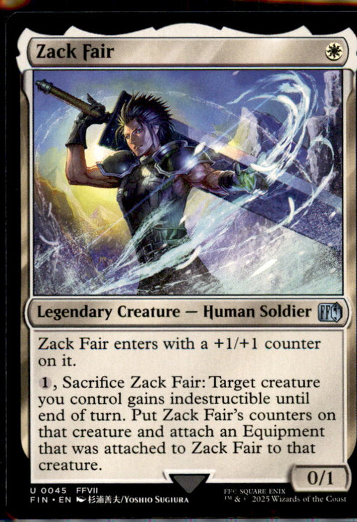 Zack Fair 45 Uncommon FINAL FANTASY Magic: The Gathering Near Mint
