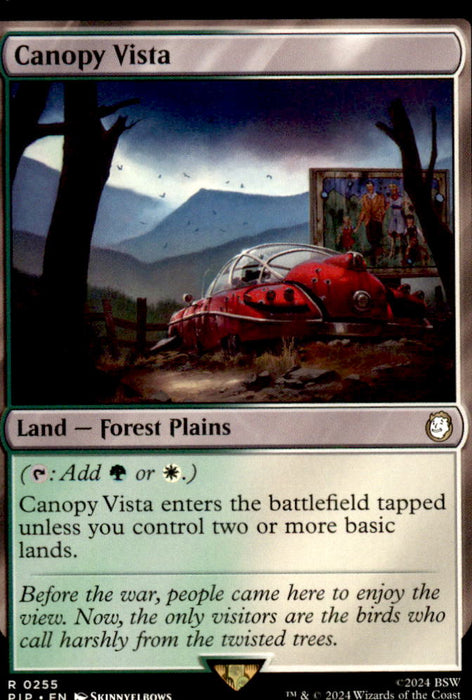Canopy Vista 255 Rare Universes Beyond: Fallout Magic: The Gathering Near Mint