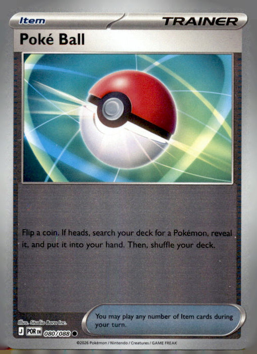 Poke Ball 080/088 Common Perfect Order Pokemon Reverse Holo Near Mint