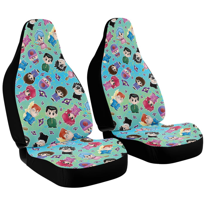 Yu Yu Hakusho Anime Pattern Car Seat Cover - AOP