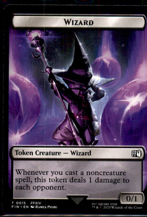 Bird (0017) // Wizard (0015) Double-Sided Token 17 // 15 FINAL FANTASY MTG NM
