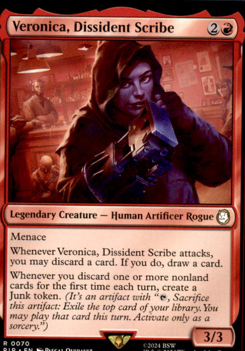 Veronica, Dissident Scribe 70 Universes Beyond: Fallout Magic: The Gathering NM