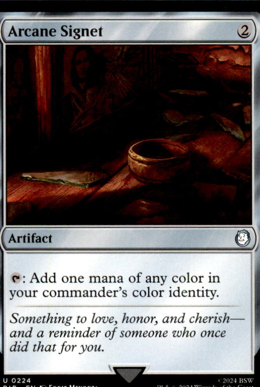 Arcane Signet 224 Uncommon Universes Beyond: Fallout Magic: The Gathering NM