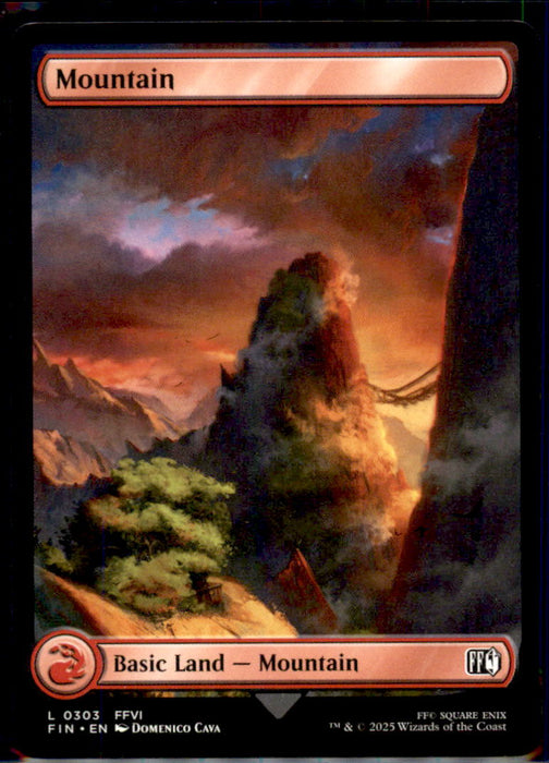 Mountain (0303) 303 Land FINAL FANTASY Magic: The Gathering Near Mint