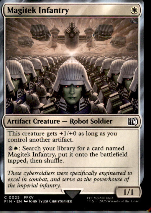Magitek Infantry 25 Common FINAL FANTASY Magic: The Gathering Near Mint