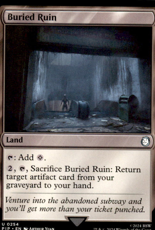 Buried Ruin 254 Uncommon Universes Beyond: Fallout Magic: The Gathering NM