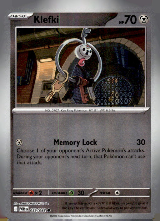 Klefki 059/088 Common Perfect Order Pokemon Reverse Holo Near Mint