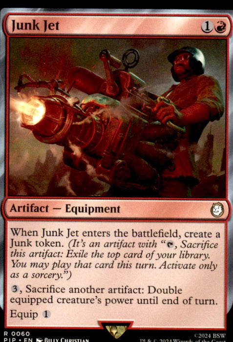 Junk Jet 60 Rare Universes Beyond: Fallout Magic: The Gathering Near Mint