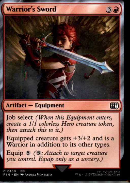 Warrior's Sword 169 Common FINAL FANTASY Magic: The Gathering Near Mint