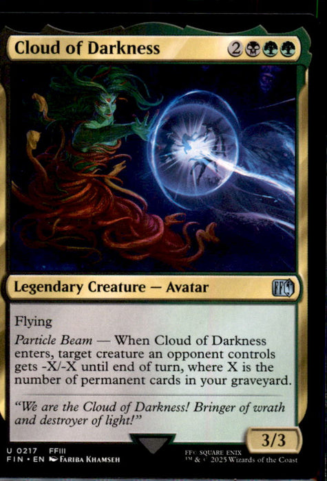 Cloud of Darkness 217 Uncommon FINAL FANTASY Magic: The Gathering Near Mint