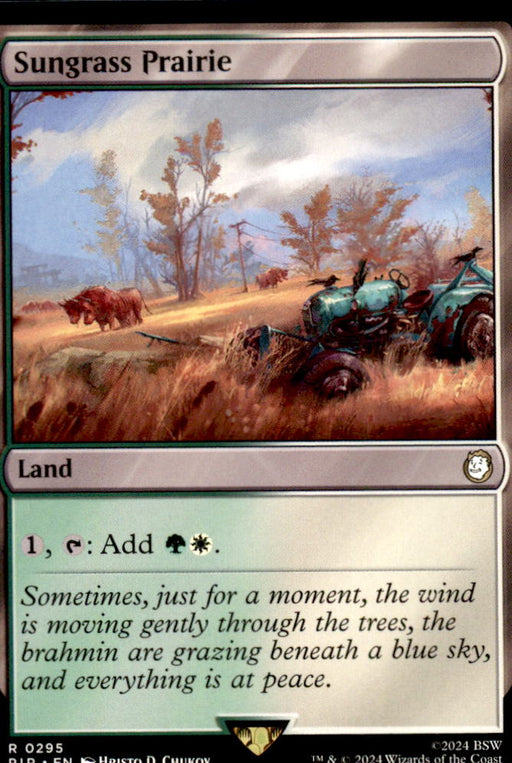 Sungrass Prairie 295 Rare Universes Beyond: Fallout Magic: The Gathering NM